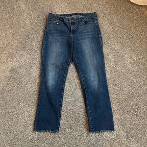 Lucky Brand Ankle, Raw Hem Jeans